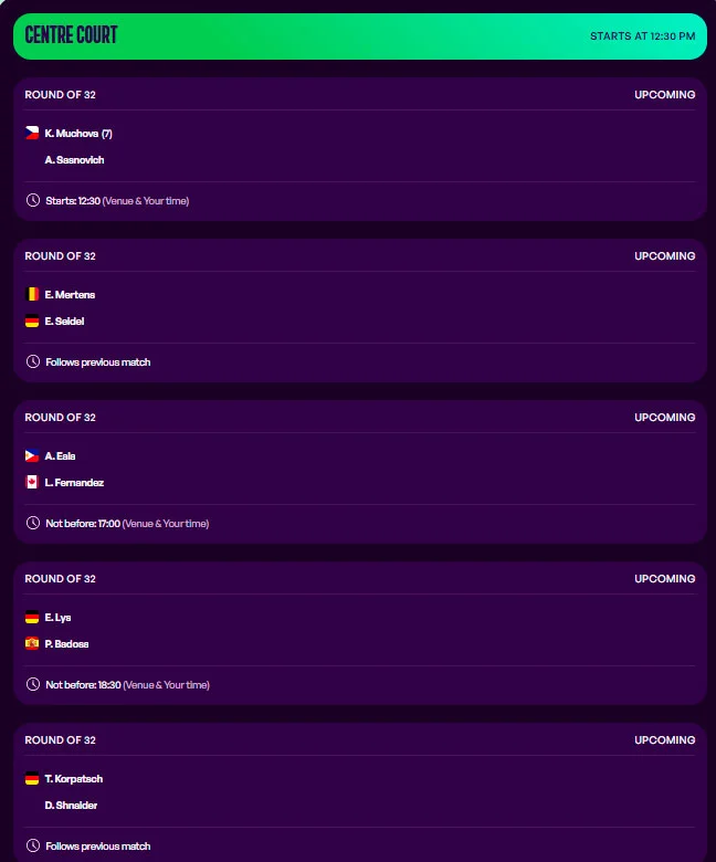 wta stuttgart partidos martes14 abril 2026