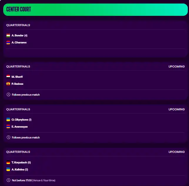 wta hamburgo viernes24 julio 2026 tiroalpalo