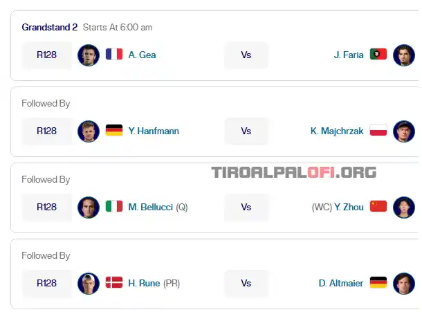 atp shanghai pista1 miercoles7 octubre 2026 tiroalpalo
